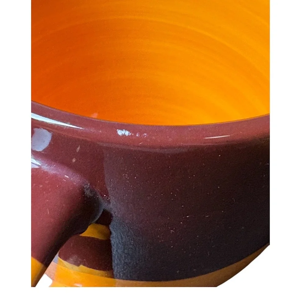 Starbucks 2006 Halloween Cyclops Monster Orange‎ Brown Coffee Mug Vintage